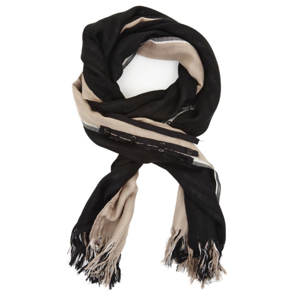 Three-Layer Multi Wear, Multi Color Striped Scarf - image 3
